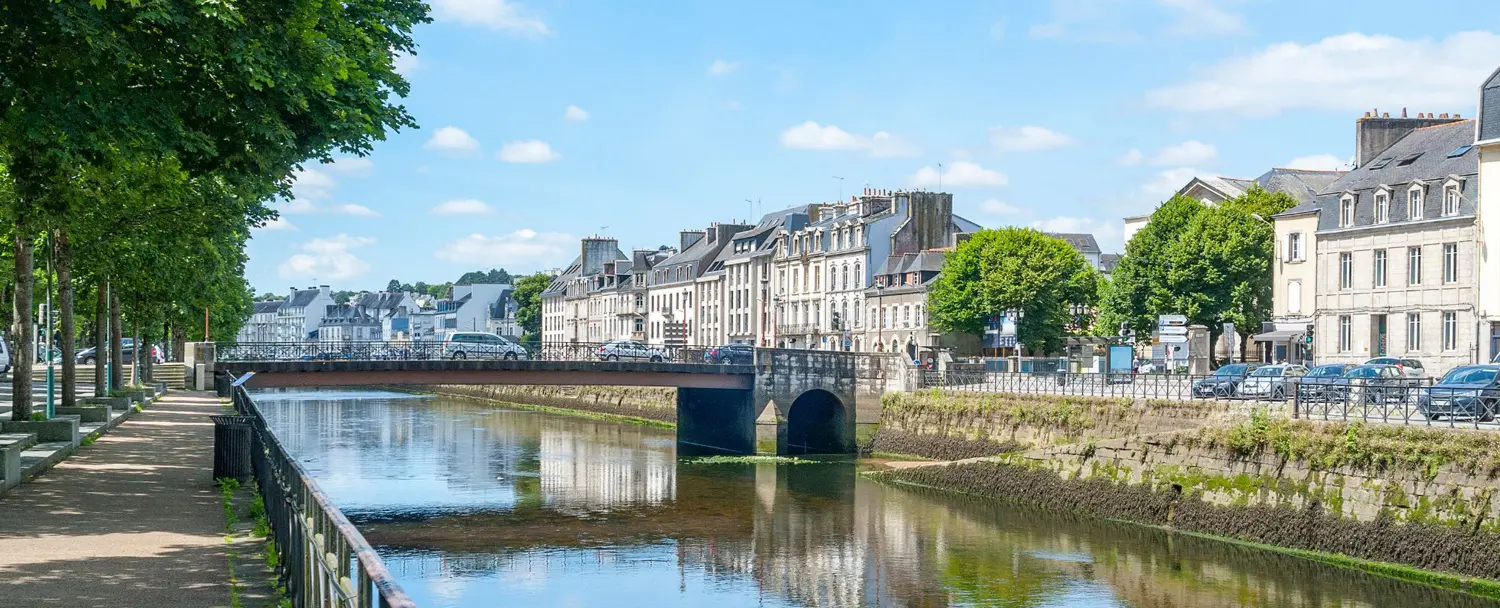 visiter quimper dans le finistère, bretagne
