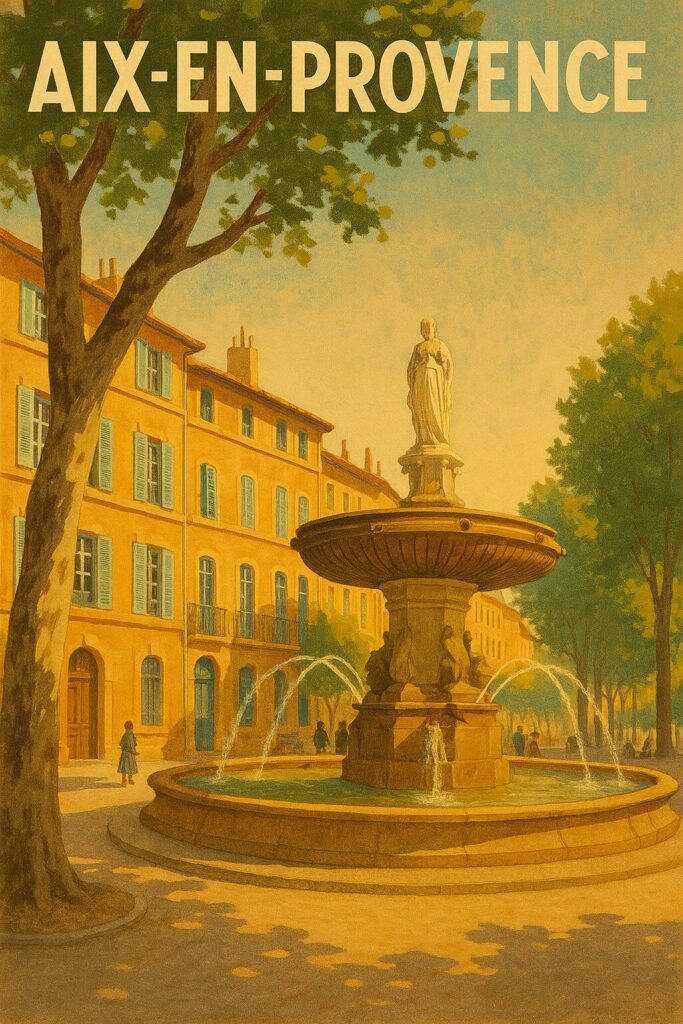 Aix-en-Provence Illustratie