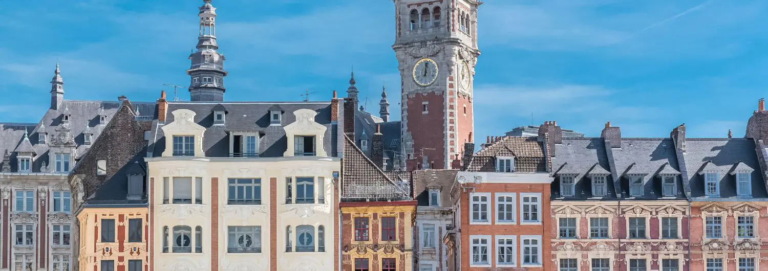 Lille - architecture, Beffroi et facades