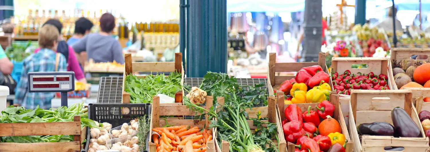 marchés en france produits locaux halles
