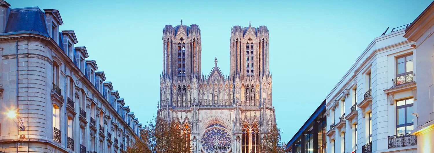 Reims - Stadt und Kathedrale, Ort der Krönung der Könige von Frankreich