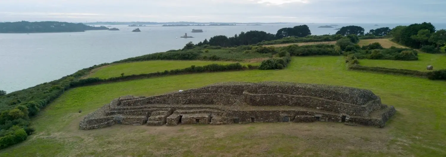 Cairn - photograph of the Barnenez Cairn
