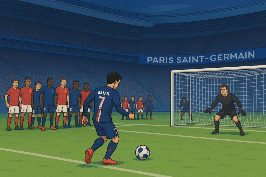 PSG Illustration Elfmeterschießen