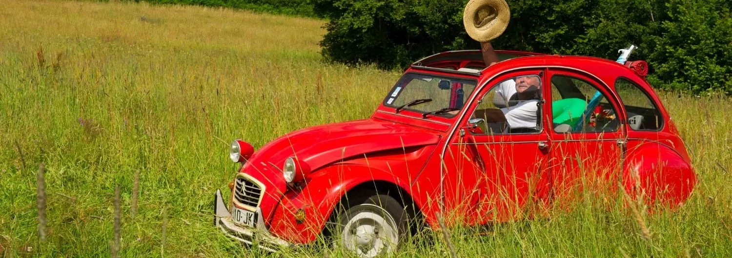 Solex, Méhari, 2CV, les balades et randonnées rétro et vintage