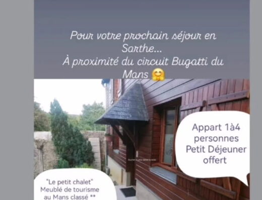 APPARTEMENT IN LE MANS “LE PETIT CHALET”