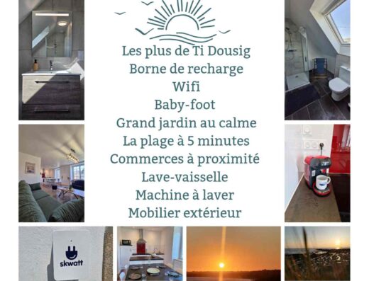 Ti-dousig Charmant familiehuis, stranden op 1 km van de haven en het centrum van Audierne